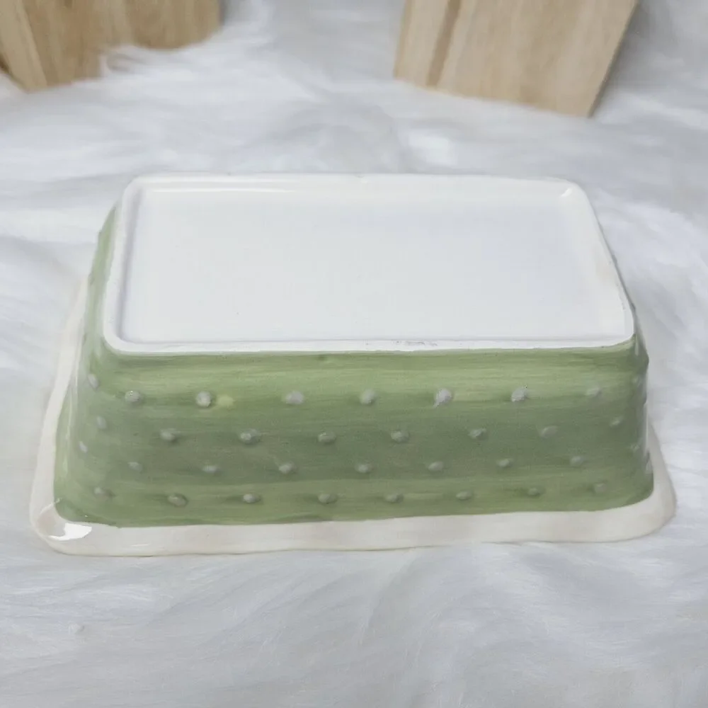 Set of 2 Oven Tara & Grasslands Mini Cake Loaf Baking Dish Christmas Lot Vintage